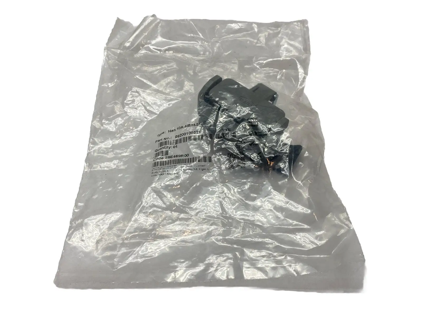 New | in-Stock HARTING 09200100321,Han 10A-HBM-SL-C Connector Accessories Michigan US | Maverick Industrial Sales #1454270