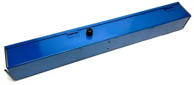 F44L48 | Hoffman  Straight Lay-in Hinged Cover Type 12 Blue 4" x 4" x 34" SHORTENED - Used