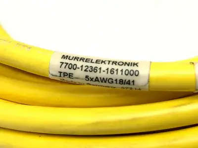 New | in-Stock MURRELEKTRONIK SINGLE ENDED CONNECTION CABLE M12 FEMALE 90° Cable & Wire | Maverick Industrial Sales #1106231