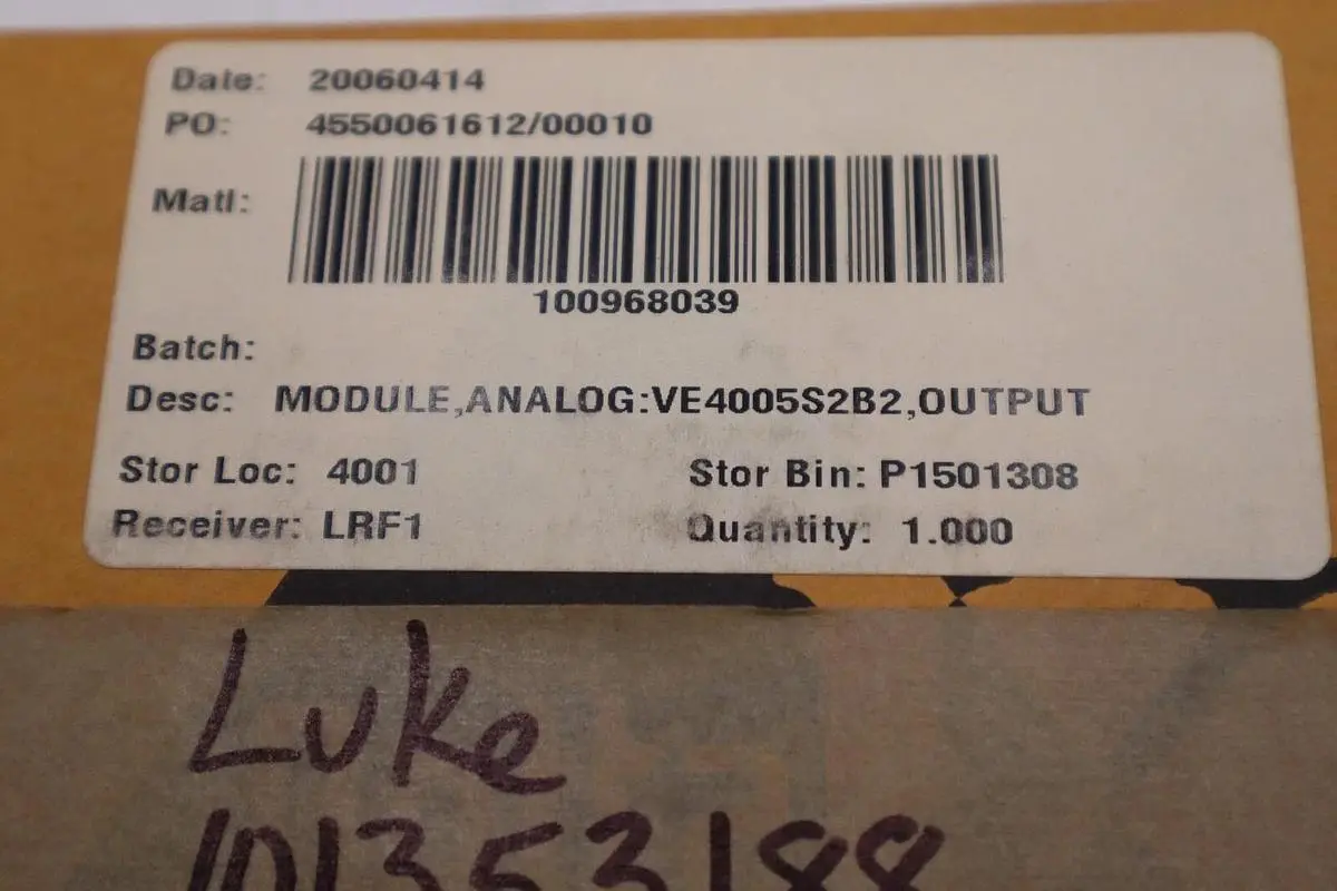 Emerson Analog Out Card KJ3221X1-BA1, New in Open Box  STOCK L-438