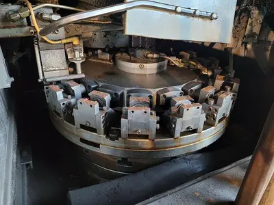 Custom T-Slot Mounted 24'' Diameter Horizontal Grinding Fixture