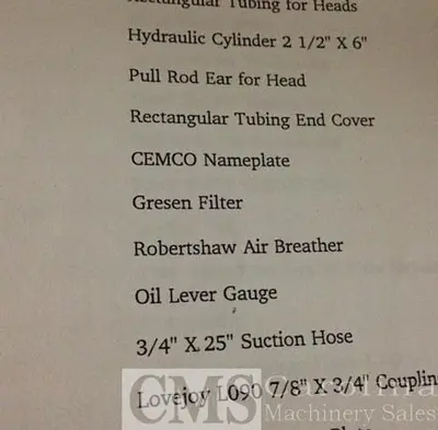 USED CEMCO DRILL PRESS