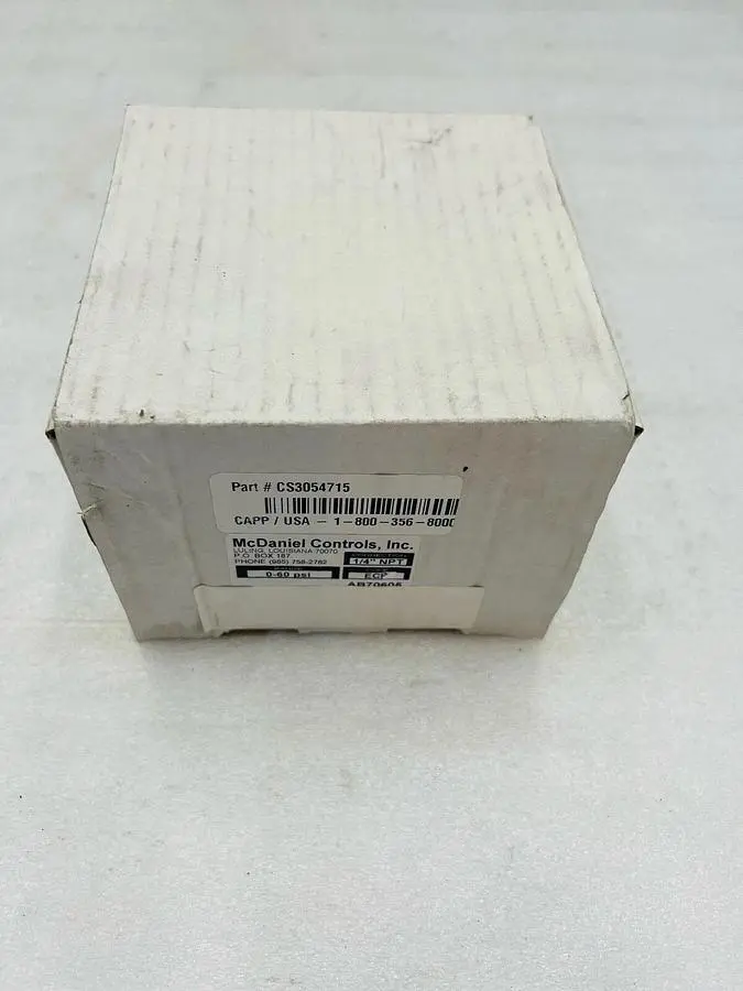 ab70605 mcdaniel controls range 0-60 Psi 1/4” Connection Stock 3762