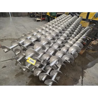 Surplus KWS Manufacturing 9" Stainless Steel Screw Auger w/ 3/8" flighting [LOT]