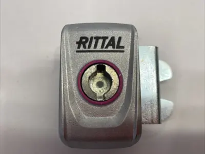 USED RITTAL CAM LOCKING DEVICE FOR ENCLOSURES, ALUMINUM FACE PLATE