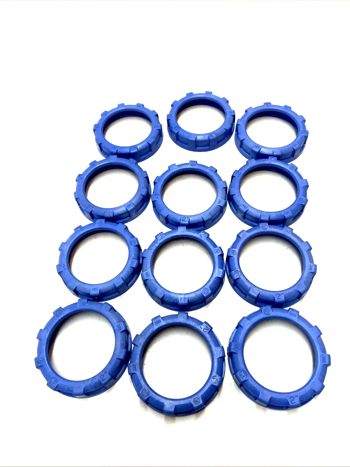 USED THOMAS & BETTS INSULATED CONDUIT BUSHING 2" LOT OF 12