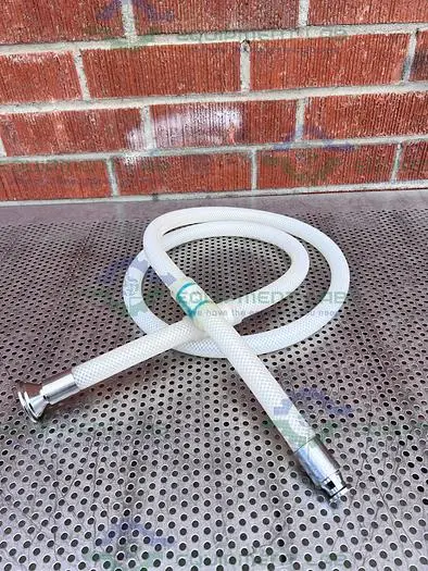 Used SAINT GOBAIN SBP 0750 PURE FIT 96" HOSE W/ 3/4" TO 1 1/2" SANITARY FITTING 90PSI Hoses | Equipment Lab #486871