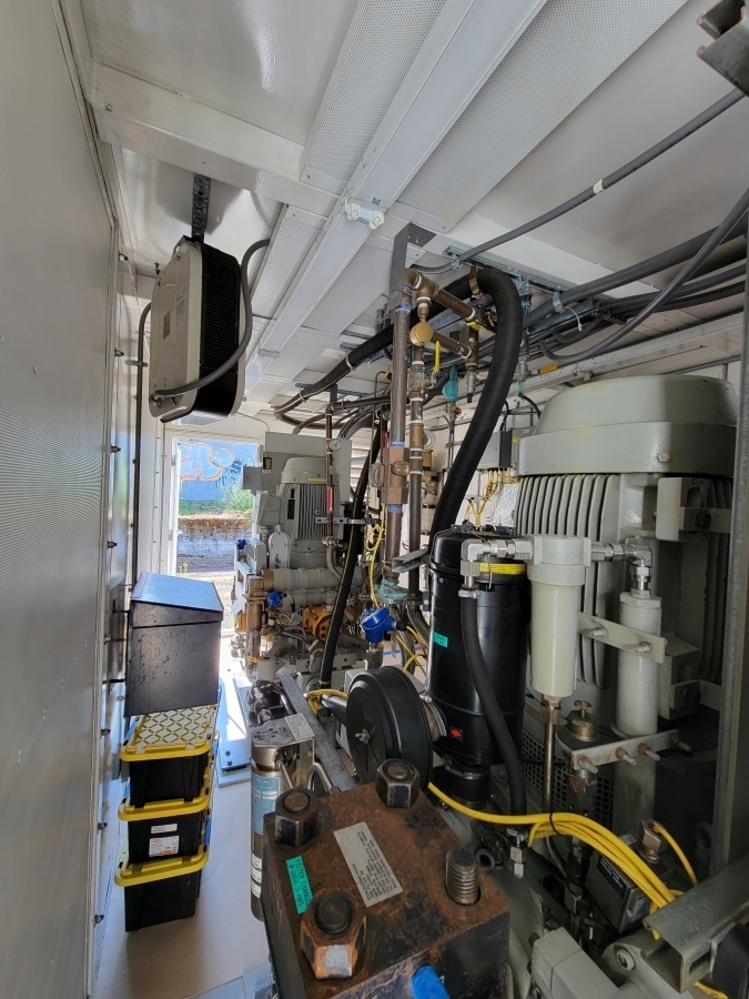 Containerized Sauer WP5000 high-pressure air compressor