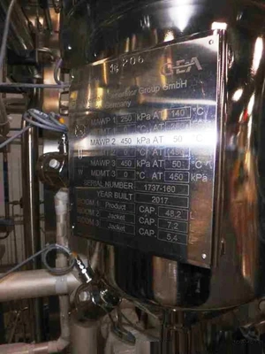 Westfalia CSC 15-06-477 hydro-hermetic clarifier skid.