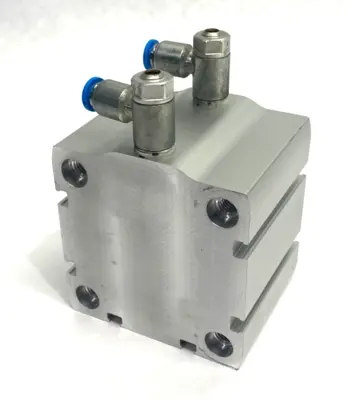 Used FESTO COMPACT CYLINDER 63MM BORE 25MM STROKE 5132667 Pneumatic Cylinders | Maverick Industrial Sales #1105591
