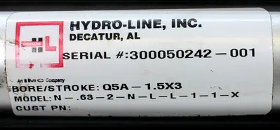USED HYDRO-LINE N-.63-2-N-L-L-1-1-X