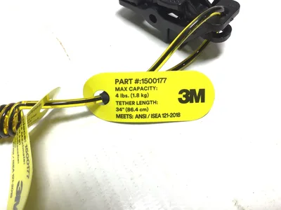 3M 1500177 DBI SALA Hard Hat Lanyard Coil Tether Max Capacity 4lbs (1.8kg)