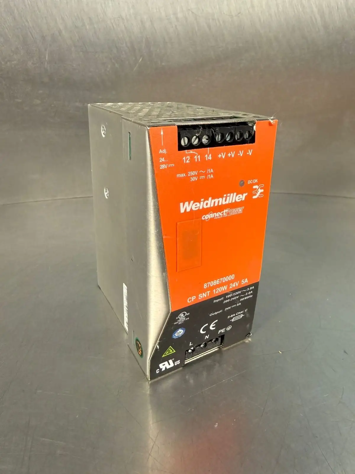 Weidmuller 8708670000 Connect Power Supply 120W 24V 5A (4.1.3)