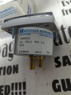 New | in-Stock WESCHLER 19564202 Meters - Misc | Surplus Asset Holdings #1206868