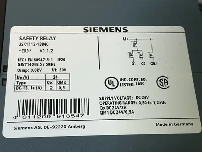 Used SIEMENS 3SK11121BB40 Relays & Switches Ohio US | HGR 24 #1545330