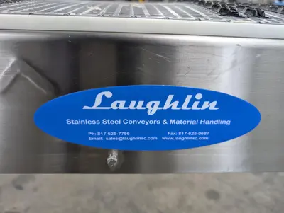 Laughlin SS Plastic Belt Incline Conveyor