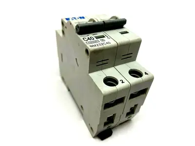 USED EATON 2 POLE CIRCUIT BREAKER 40A