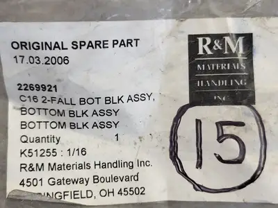 NEW R&M MATERIALS HANDLING C-16
