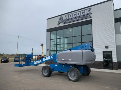 Used 2013 GENIE S-60 X TELESCOPIC BOOM LIFT Telescopic Boom Lifts Alberta CA | Adcock Equipment #1418153