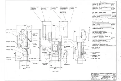 500 TON VERSON SSSC STAMPING PRESS 10" STROKE: STOCK #10910