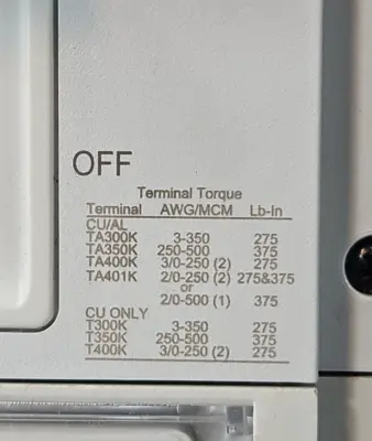 Eaton PDG3XTFA30400 Circuit Breaker (BIN454)