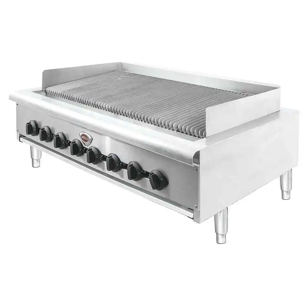 Wells HDCB4830G 48" Radiant Charbroiler w/ Cast Iron Grates, Liquid Propane/Natural Gas