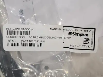 NEW SIMPLEX 49WPBB-SOCW