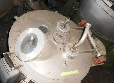 Ellerwerk 733 C perforate basket centrifuge, 316SS.