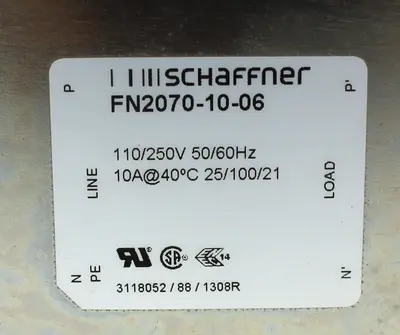 USED SCHAFFNER FN2070-10-06