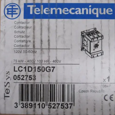 NEW TELEMECANIQUE LC1D150G7 CONTACTOR 120V