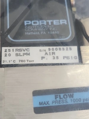 NEW PORTER INSTRUMENT 251-RSVC