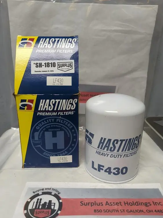 New | in-Stock HASTINGS LF430 Oil Filter Ohio US | Surplus Asset Holdings #1249522