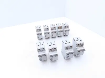 Allen Bradley 1492-CB2-G100 Circuit Breaker 2 Pole 10A 480VAC Lot of 9