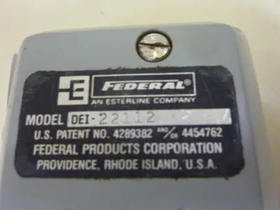 USED FEDERAL PRODUCTS DEI-22112
