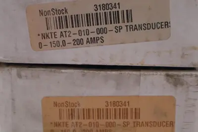 NK TECHNOLOGIES AT2-010-000-SP SPLIT CORE AC CURRENT TRANSDUCER STOCK #K-2265
