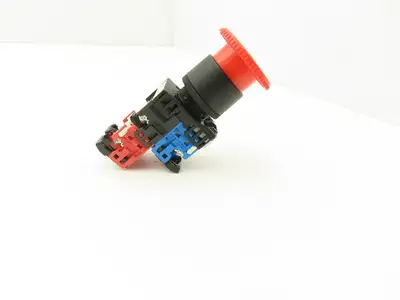 Fuji Electric 24V Illuminated Pushbutton E-Stop Switch Mushroom Red 22mm 250V 6A