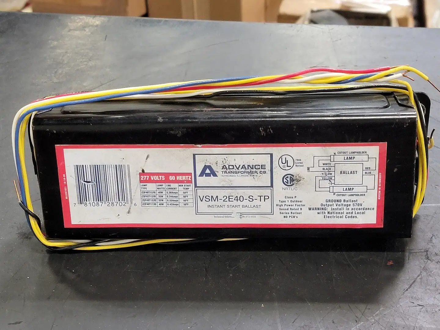 USED ADVANCE TRANFORMER CO VSM-2E40-S-TP