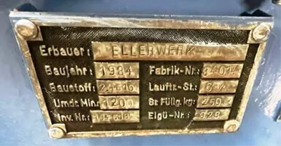 (2) Ellerwerk 735 C perforate basket centrifuges, Hastelloy C-22.