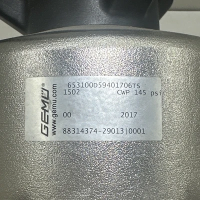 New | in-Stock Gemu 653100D59401706TS Valves/Fittings Indiana US | J&J Industrial Supply #1348225