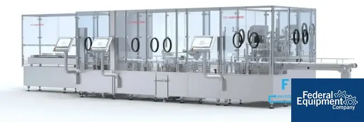 New | in-Stock Bausch+Ströbel Bausch+Ströbel Aseptic Vial Filling and Closing Line, FFV8024 with ME520 Tray Loader Aseptic Fillers Ohio US | Federal Equipment Company #1414183