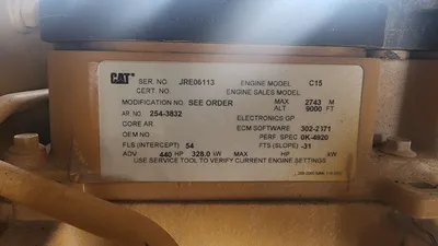 2007 Enclosed CAT C15 Diesel Powered Water Pump Flowserve 5626 GPM 220 Head Ft