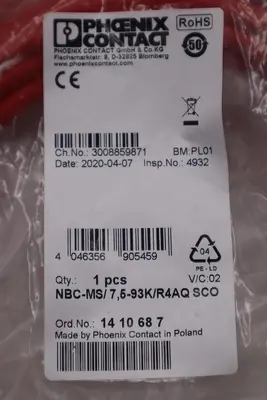 PHOENIX CONTACT NBC-MSD/7,5-93K/R4AC SCO / NBCMSD10093KR4ACSCO L-150A