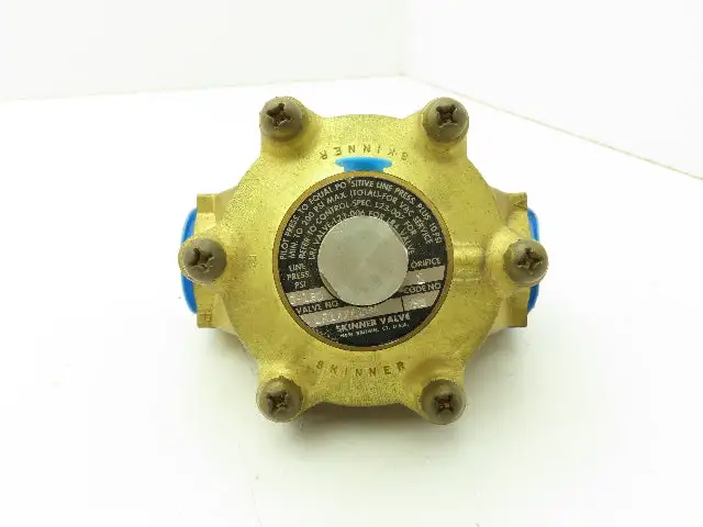 Skinner LR1XX6180 Pneumatic Remote Pilot Operated Brass Valve 1"NPT 180PSI NO