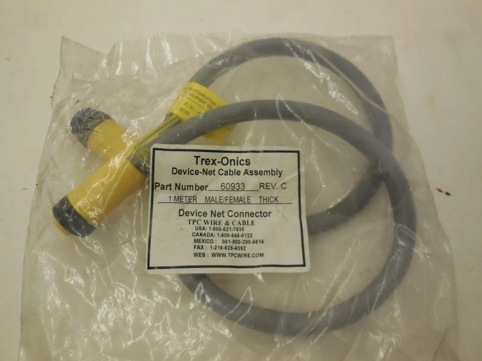 NEW TPC WIRE & CABLE 60933 CABLE 60933