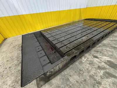 209" X 88" X 22" INGERSOL HEAVY DUTY STEEL T SLOT PRECISION TABLE LAYOUT PLATE: YOBRO #24018