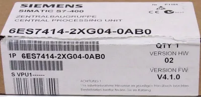 NEW SEALED SIEMENS 6ES7414-2XG04-0AB0 PROCESSOR SIMATIC S7-400 6ES74142XG040AB0