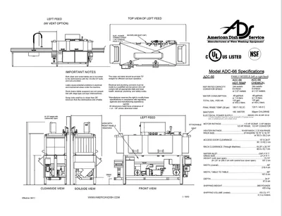 Used AMERICAN DISH SERVICE _UNKNOWN_ Dishwashers Pennsylvania US | MS Restaurant and Equipment Sales #1265511