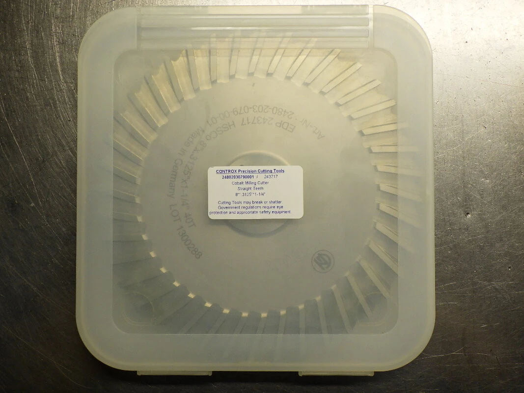 Controx 8" x 5/16" HSSCo Slot Saw 1.25" Arbor 40 Teeth 243717 (LOC3261)