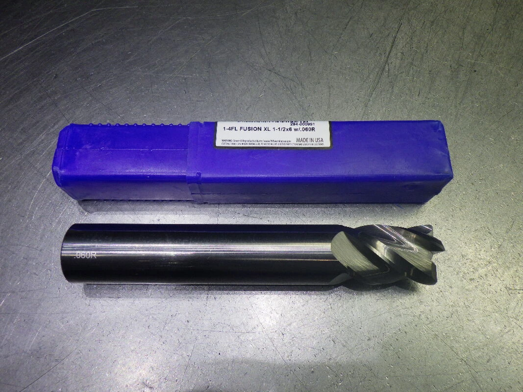 Monster 1" 4 Flute Carbide XL Endmill 1" Shank .06" R 284-000891 (LOC1927A)