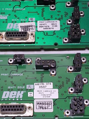 DEK 181471 PRINT CARRIAGE I/O CIRCUIT BOARD